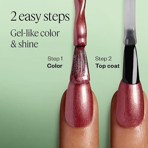 essie Gel Couture Nail Polish, Long Lasting Red Nail Polish, Vegan, Flashed, 0.46 fl oz thumbnail 4