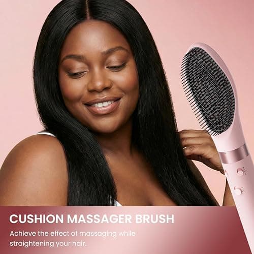 MESCOMB 5 in 1 Dual Voltage Hair Styler Ionen Föhn & Airstyler Set mit Aufsätzen, Schnelltrocknend,Lockenstab,Glätten, Volumen, Ohne Hitzeschäden | 100–240V für weltweite Reisen mit Reisetasche thumbnail 6