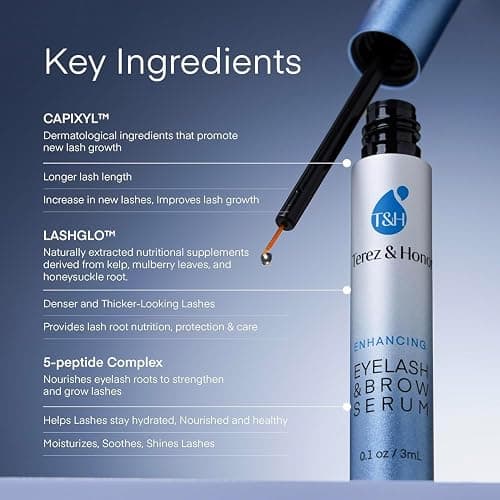 Advanced Eyelash Serum for Thicker, Longer Eyelashes and Eyebrows - Grow Luscious Lashes with Brow Enhancer (3mL) thumbnail 2