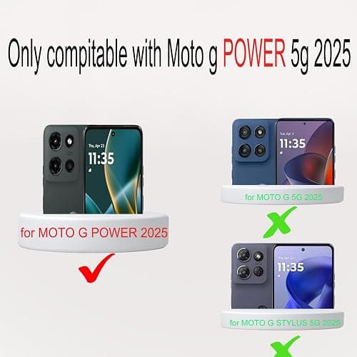 Compatible with Moto G Power 2025 Case: Liquid Silicon Protective Military,Grade Armor G Power 2025 Case,Heavy Duty Protection Phone Cases for G Power Pink thumbnail 2
