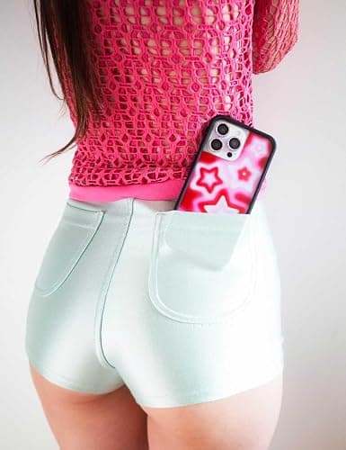 Wildflower Cases - Red Dream Star, Compatible with Apple iPhone 16 Pro Max | Red Pink White Space Aesthetic Cute Trendy - Protective Black Bumper, 4ft Drop Test Certified, Women Owned Small Business thumbnail 6