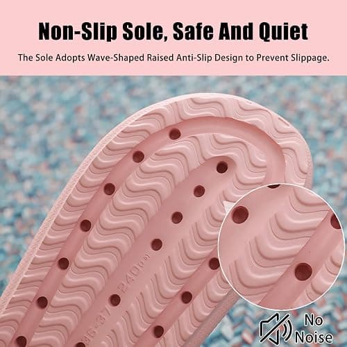 rosyclo Cloud Slippers for Women and Men, Pillow House Slippers Shower Shoes Indoor Slides Bathroom Sandals, Ultimate Comfort, Lightweight, Thick Sole, Non-Slip, Easy to Clean thumbnail 5
