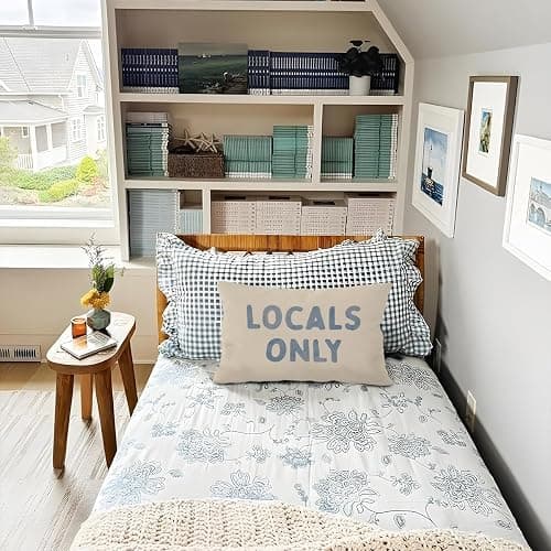 Wheatwin Beachy Surf Throw Pillow Cover 12x20, Blue Coastal Surf Room Decor, Outdoor Lumbar Pillow Cover, Preppy Beach Bar Sofa Couch Decor thumbnail 5