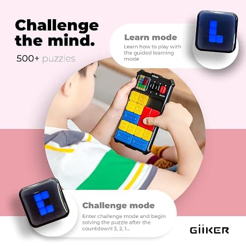 GiiKER Super Slide Puzzle Games, Original 500+ Challenges Brain Teaser Puzzle, Toys for Kids Teens, Travel Games Birthday Stocking Stuffers for Boys Girls, Activities for Road Trips thumbnail 5