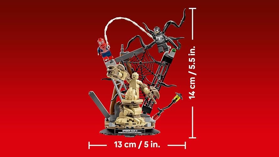 LEGO | Marvel Battaglia Epica: Spider-Man vs. Sandman - Giocattolo dei Supereroi con 3 Minifigure Inclusi Spider-Man & Venom, e Cantiere Edile - Regalo per Bambini da 9 Anni in su Fan dei Film - 76334 thumbnail 3