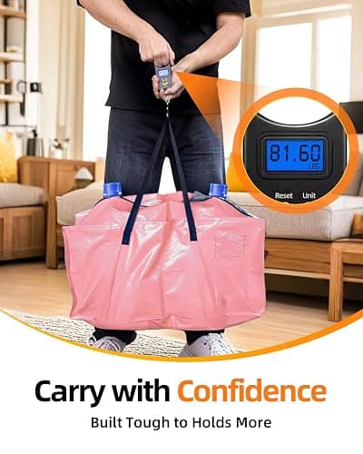 AdeaBag 12 Pack Extra Large Moving Bags, Heavy Duty Packing Bags with Zippers and Handles for Space Saving, Clothes Storage, College Essentials, Travel, Pink thumbnail 5