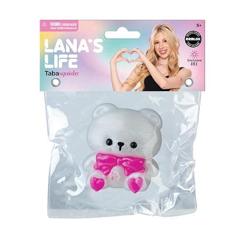 Lana's Life TABA Squishy Bear with Bowtie - Includes Exclusive DLC Digital Item - Lana Rae Inspired TABA Squishy Toys - Soft Sticky Stress Ball Toys - Fidget Toys and Gifts for Kids, Adults thumbnail 5