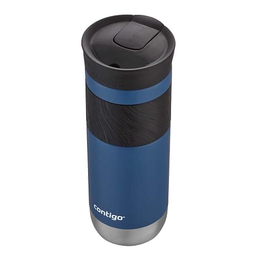 Contigo Byron Vacuum-Insulated Stainless Steel Travel Mug with Leak-Proof Lid, Reusable Coffee Cup or Water Bottle, BPA-Free, 20oz 2-Pack in Sake & Blue Corn Perfect for Hot and Cold Beverages thumbnail 5