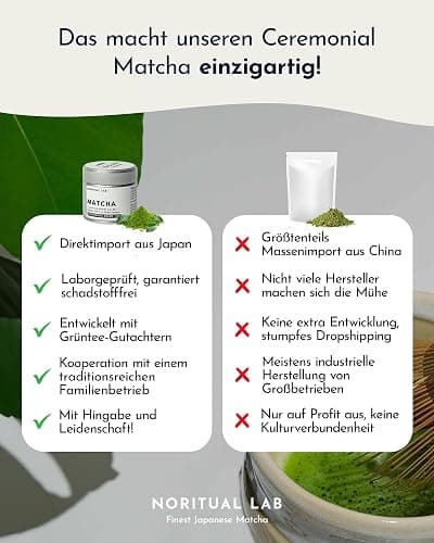 Ceremonial Matcha - Reines Matcha Pulver aus Japan - Ceremonial Grade - Original Matcha Grüntee - Erste Ernte - 100% Natürlich und Laborgeprüft thumbnail 6
