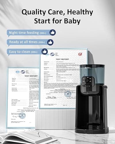 Water Warmer, HEYVALUE Baby Bottle Warmer, Formula Maker with Night Light, 4 Temperature Control & 72H Keep Warm, Detachable Tank, Instantly Dispenses Warm Water, Feed Baby More Easier and Healthier thumbnail 8