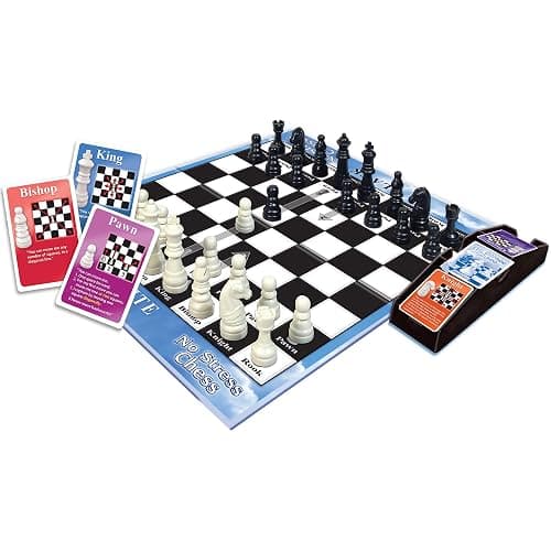 No Stress Chess by Winning Moves Games USA, Celebrating 20 Years as The Chess Teaching Game Using Innovative Action Cards, for 2 Players, Ages 7+ (1091) thumbnail 4