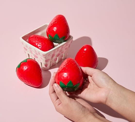 TONYMOLY Strawberry Hand Cream – Lightweight Hydrating Moisturizer with Strawberry Extract & Shea Butter for Dry Hands, 1.05 oz thumbnail 3