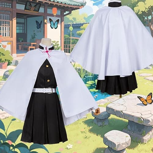 CHENYIZDQ Tsuyuri Kanao Cosplay Costume Flower Breathing Kimono Full Set for Women Plus Size Halloween Party Anime Outfit thumbnail 3