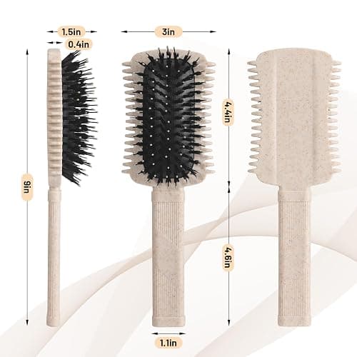 Auhrjomra Curly Hair Brush Defining, Volume Curl Defining Brush for Effortlessly Detangling Shaping and Styling Men's Women's Curls, Waves & Coils, Curly Hair Products, Reduce Frizz, Beige 1PC thumbnail 3