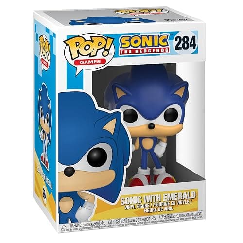 Funko Pop! Games: Sonic The Hedgehog - Sonic with Emerald - Collectable Vinyl Figure - Gift Idea - Official Merchandise - Toys for Kids & Adults - Video Games Fans - Model Figure for Collectors - Image 1