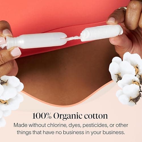 Cora Organic Cotton Tampons Multipack (18 Regular, 18 Super Tampons) thumbnail 4