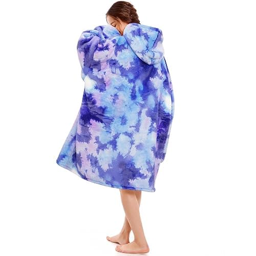 Narecte Cozy Oversized Blanket Hoodie Wearable Blanket Adults Soft Hooded Blanket Hoodie Birthday Gifts for Women Christmas thumbnail 2