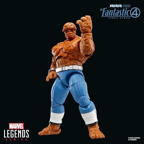 Marvel Legends Series The Thing, The Fantastic Four: First Steps Ben Grimm Movie Collectible 6 Inch Action Figure Toy thumbnail 9