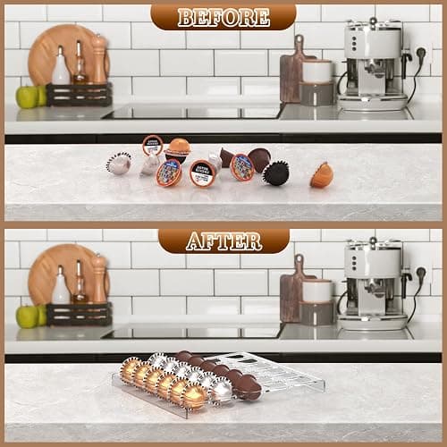 QZYIPI Coffee Pod Storage Holder, Drawer Tray Organizer for Nespresso Vertuoline Capsules Holds 30 Pods for Kitchen, Home, Office Coffee Station, 12.6" x 9.6" thumbnail 6