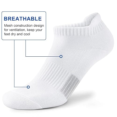 Amutost Ankle Socks Womens Athletic Running Comfort Cushioned 3/5/6Pairs thumbnail 4