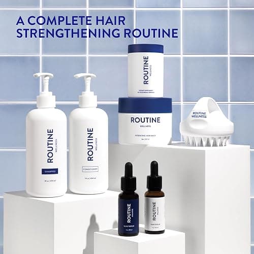 Routine Wellness Anti-Thinning Shampoo and Conditioner Set for Thinning Hair - Biotin DHT Blocker Women & Men - Color Safe Shampoo for Hair Loss & Healthier Hair - Rose Hips (Pack of 2) thumbnail 7
