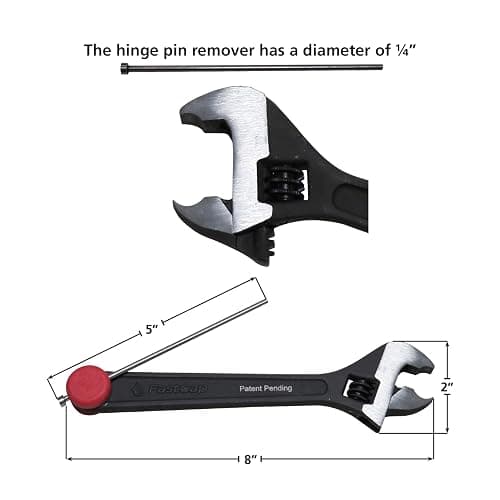 FastCap Knuckle Bender with Built-in Hinge Pin Remover - Adjustable Door Hinge Tool for Fast and Accurate Sagging Door Fixes thumbnail 2