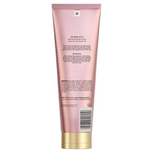 Pantene Keratin Leave-In Conditioner with Argan Oil, Protein Treatment for Dry, Damaged & Color-Treated Hair, Repairs Split Ends & Protects from Damage, Formaldehyde-Free, 8.4 Fl Oz thumbnail 9