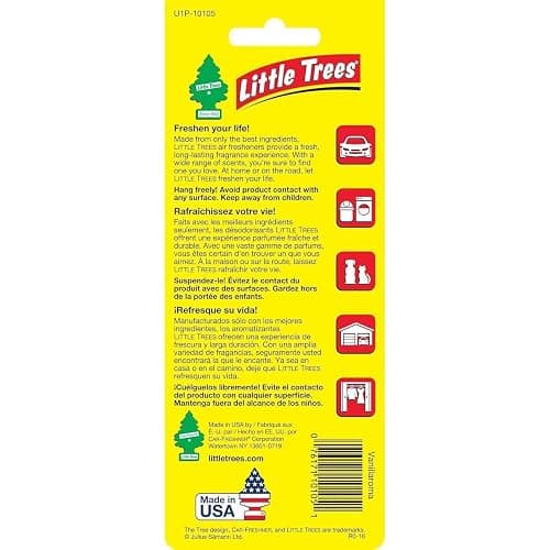 LITTLE TREES Car Air Freshener | Hanging Paper Tree for Home or Car | Vanillaroma | Pack of 6 thumbnail 3