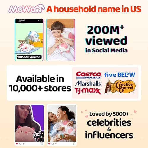 Mewaii Microwavable Stuffed Animal Strawberry Cow Plush, for Cramps, 10in | 50 Min Long-Lasting Warmth, Heatable & Coolable Use, 1.2 lb Weighted Plush Feel, Cozy Gift for Women & Girls thumbnail 6