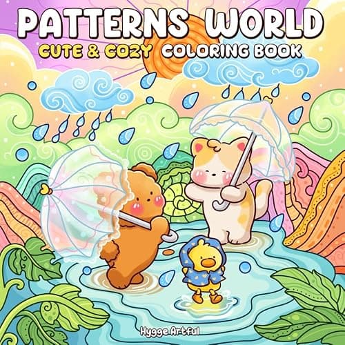 Patterns World: Coloring Book for Adults and Teens Featuring Adorable Friends, Cute Mandalas, and Cozy Scenes for Relaxation - Image 1
