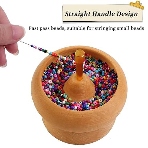 4Pcs Bead Spinner Needles Big Eye Beading Needles Stainless Bead Needle,Bead Needles for Jewelry Making Bracelet Necklace Jewelry Making (Needle) thumbnail 5