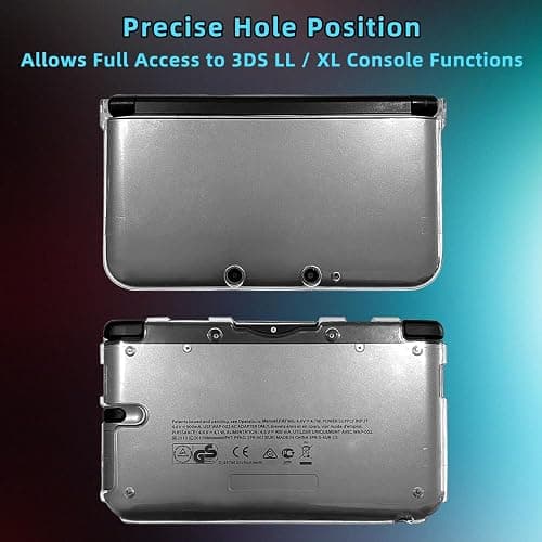 OSTENT Protection Clear Crystal Hard Guard Case Cover Skin Shell pour Nintendo 3DS XL / 3DS LL Couleur Blanc Clair thumbnail 2