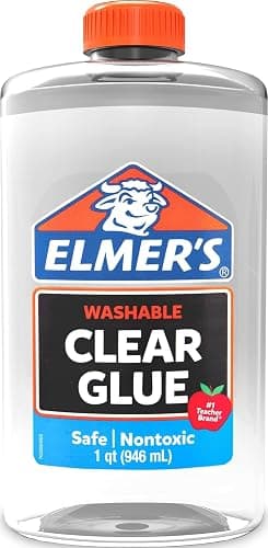 Elmer's Clear Liquid School Glue, Washable, Safe, Nontoxic, 32 Ounces (1 Quart) - Great for Making Slime, #1 Teacher Brand - Image 1