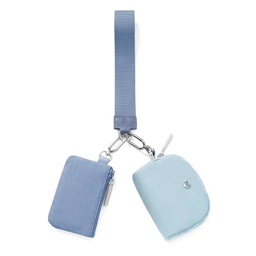 Mum's Memory Mini Zip Around Wristlet Wallets for Women -KeyChain Wallet with Detachable Dual Pouch Wristlet -Key Chain Coin Purse Small Wallets - Image 1