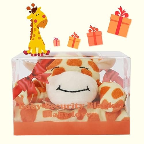 Pro Goleem Giraffe Loveys for Babies Soft Security Blanket Snuggle Toy Stuffed Animal Blanket Unisex Baby Lovie Baby Gifts for Infant and Toddler 16 Inch thumbnail 8