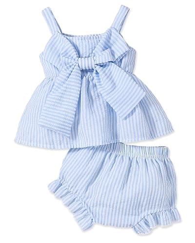 AuralBabe Newborn Baby Girl Clothes Summer Outfits Infant Ruffle Sleeveless Cute Bow Tank Tops 3 6 12 18 Months - Image 1