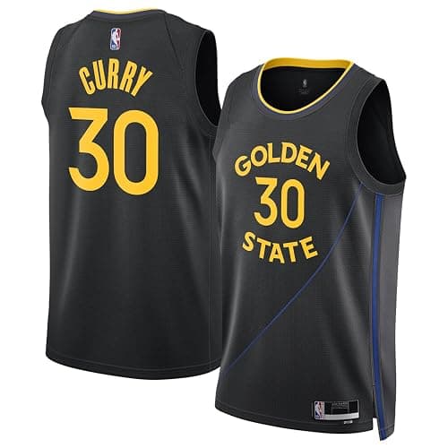 Stephen Curry Golden State Warriors NBA Kids Youth 8-20 Black Statement Edition Swingman Jersey - Image 1