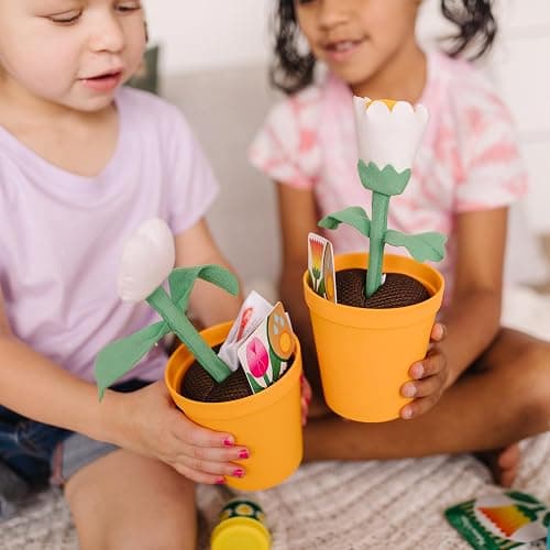 Melissa & Doug Let’s Explore Flower Gardening Play Set with Color-Changing Flowers (16 Pieces) thumbnail 2