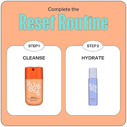 Bubble Skincare Deep Dive AHA + PHA Exfoliating Mask - Gentle Facial Exfoliator with Oil Control - Promotes a More Even Skin Tone - Skin Care Enriched with Azelaic Acid and Willow Bark Extract (45ml) thumbnail 6
