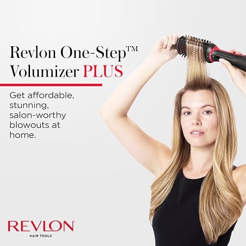 REVLON One Step Volumizer PLUS Hair Dryer and Styler - More Volume, Less Damage, and More Styling Control for Easy and Fast Salon-Style Blowouts, Plus Travel Friendly (Black) thumbnail 4