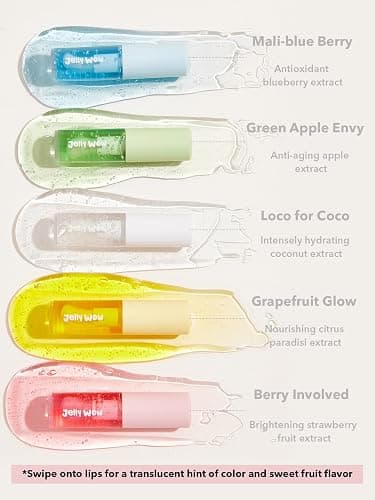 SHEGLAM Jelly Wow Hydrating Non-Sticky Lip Oil Moisturizing Plumping Lip Gloss - Berry Involved thumbnail 5