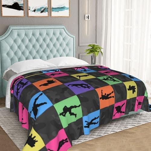 Colorful Game Blanket Soft Fleece Throw - Ideal Gamer Gift for Kids Teens and Adults - Warm, Cozy & Stylish Game-Themed Room Decor 40"x50" thumbnail 4