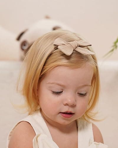 jollybows 12pcs Baby Girls Hair Bows Nylon Elastic Headband Hair Accessories for Infants Toddlers Newborn thumbnail 4