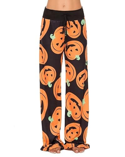 Womens Halloween Pajamas Pants Ladies Pumpkins Ghost Pajama Cute Soft Long Bottoms Women Pjs Pj Jammies - Image 1