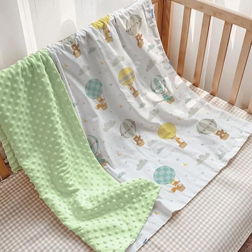 Air Balloon Minky Blanket 30 x 40 Inches, Gift for Christmas Birthday thumbnail 2