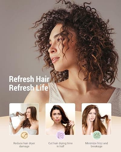 YFONG Large Hair Towel Wrap for Women, Super Absorbent Microfiber Hair Towel for Curly Hair, Fast Drying Hair Turbans with Elastic,Hair Drying Towel Wrap for Hair Care Anti Friz 26.3" X 40" (Brown) thumbnail 8