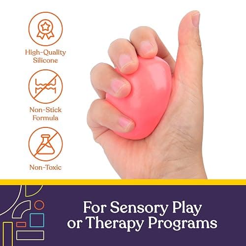 Special Supplies Therapy Putty for Kids and Adults - Resistive Hand Exercise Stress Relief Therapy Putty Kit, Set of 6 Strengths, 3 Ounces of Each Putty thumbnail 3