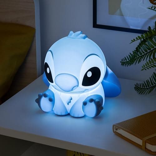 Stitch Squishy Lamp - Officially Licensed Disney Free Standing Desk Light, Gaming Room Decor and Merchandise for Boys and Girls, Nightlight Gift Accessory for Playroom and Bedroom, | Paladone thumbnail 6