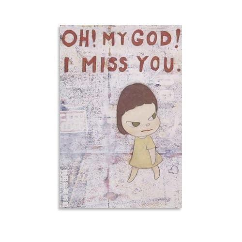 GSHLGAO Yoshitomo Nara Cartoon Girl Modern Wall Art Poster, 08x12inch(20x30cm), Living Room Decor - Image 1