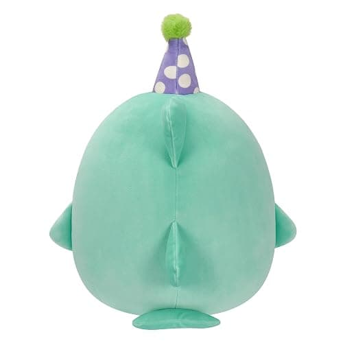 Squishmallows Original 12-Inch Sharon The Teal Shark with Party Hat + Confetti Belly - Official Jazwares “Happy Birthday” Plush (Medium-Sized) thumbnail 5